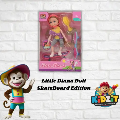 Little Diana Doll-Skateboard Edition